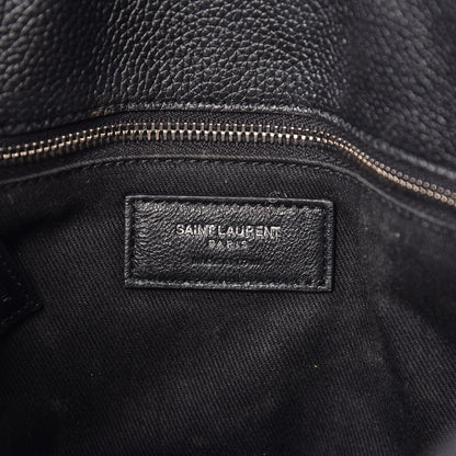 Saint Laurent Grained Calfskin Baby Supple Sac De Jour Black 6 of 11