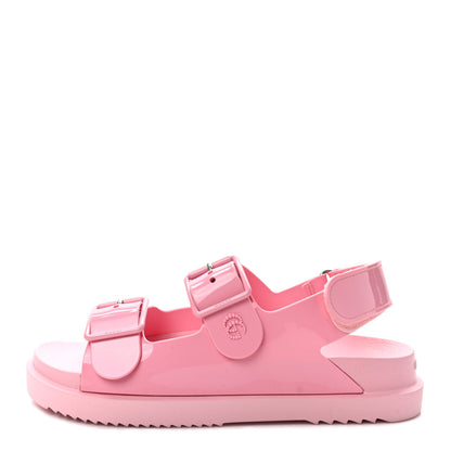 Gucci Rubber Mini Double G Womens Isla Dad Sandals 38 Wild Rose 1 of 8