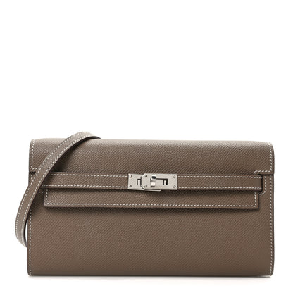 Hermes Epsom Kelly Wallet To Go Etoupe 1 of 9