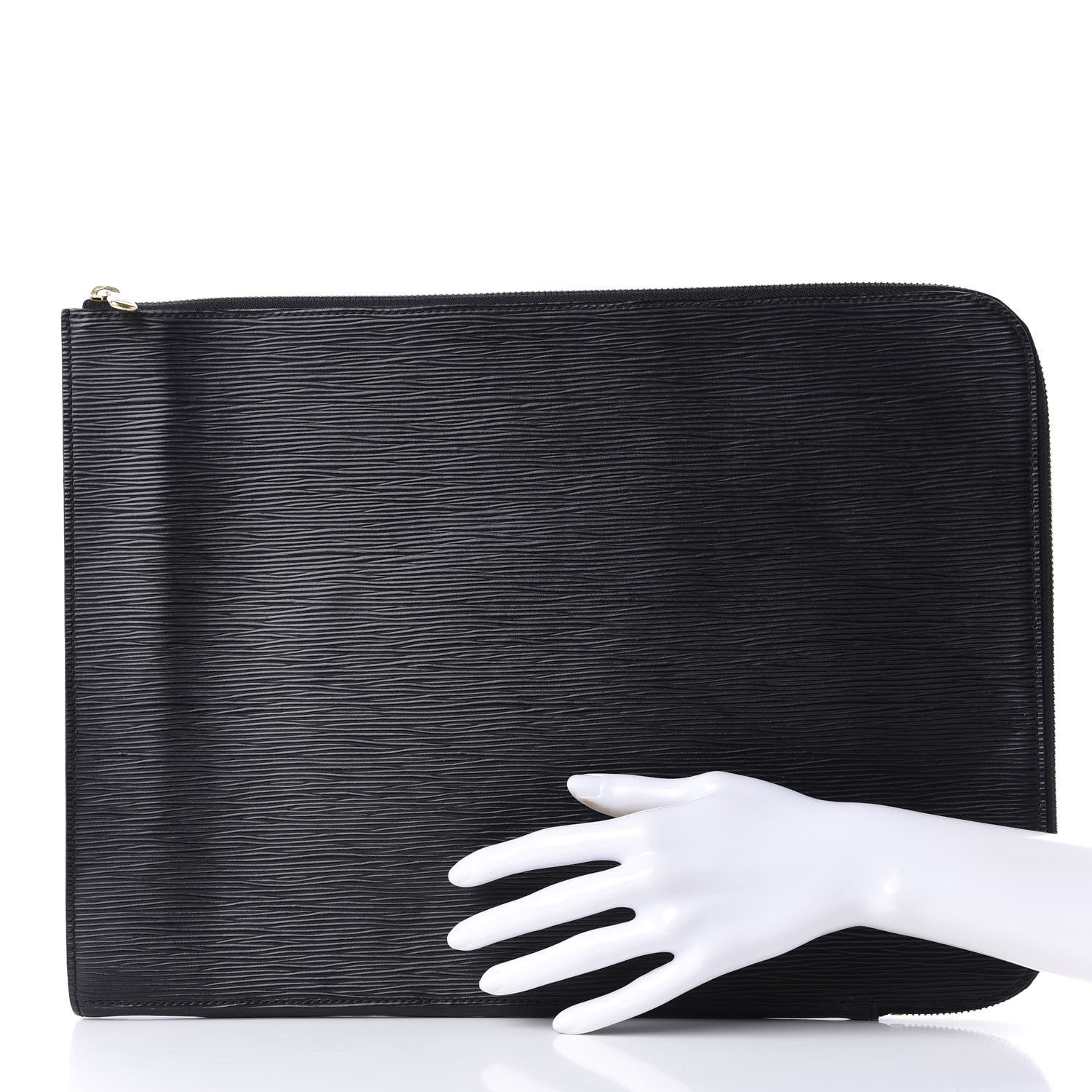 Louis Vuitton Epi Poche Documents Portfolio Case 39 Black 2 of 12