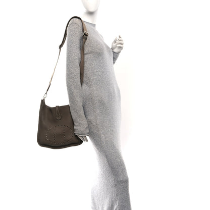 Hermes Taurillon Clemence Evelyne III PM Etoupe 2 of 10