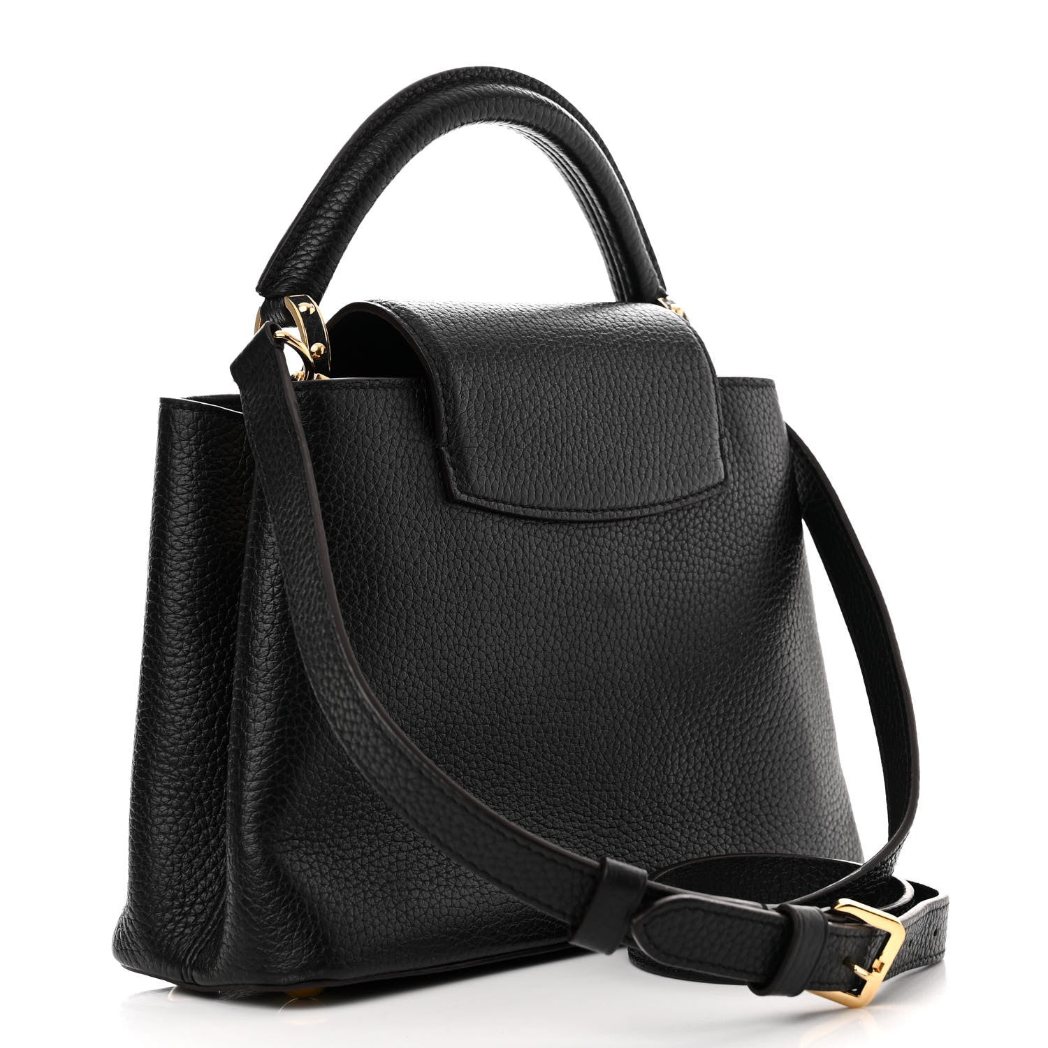 Louis Vuitton Taurillon Capucines BB Black 3 of 14