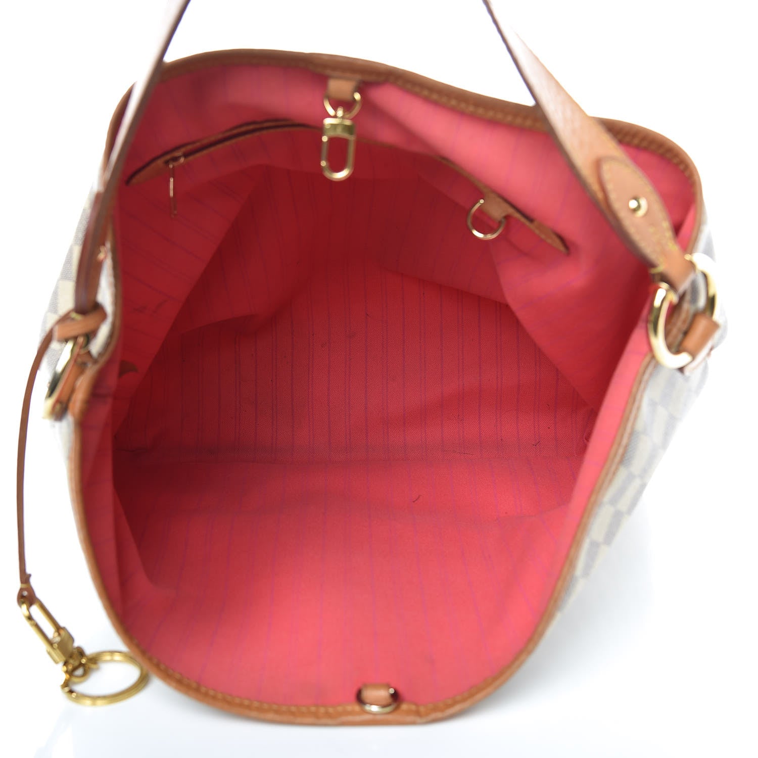 Louis Vuitton Damier Azur Delightful MM Pink 7 of 17