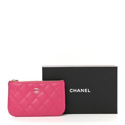 Chanel Caviar Quilted Small Cosmetic Case Pink 8 of 8