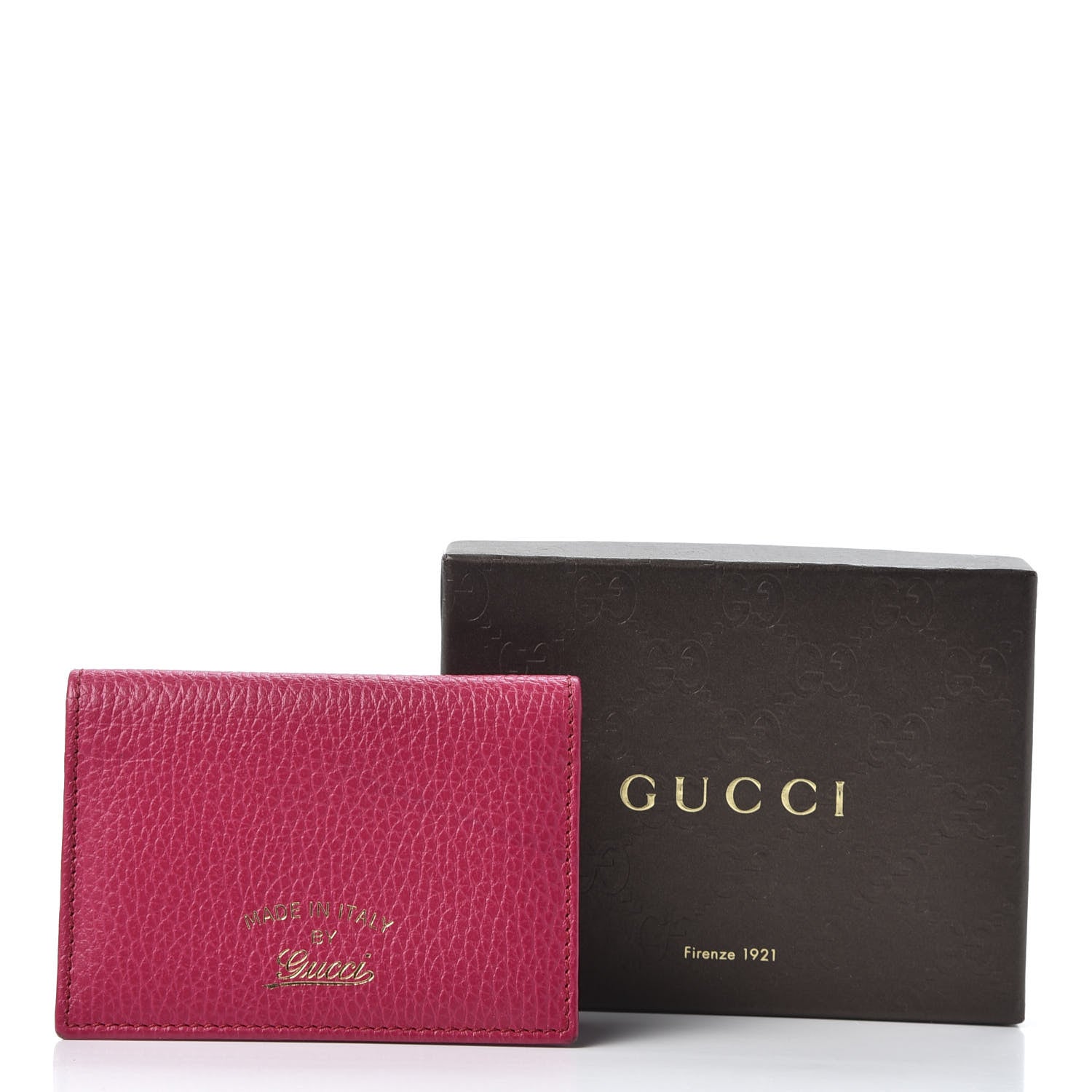 Gucci Dollar Calfskin Swing Train Pass Card Case Blossom 576501