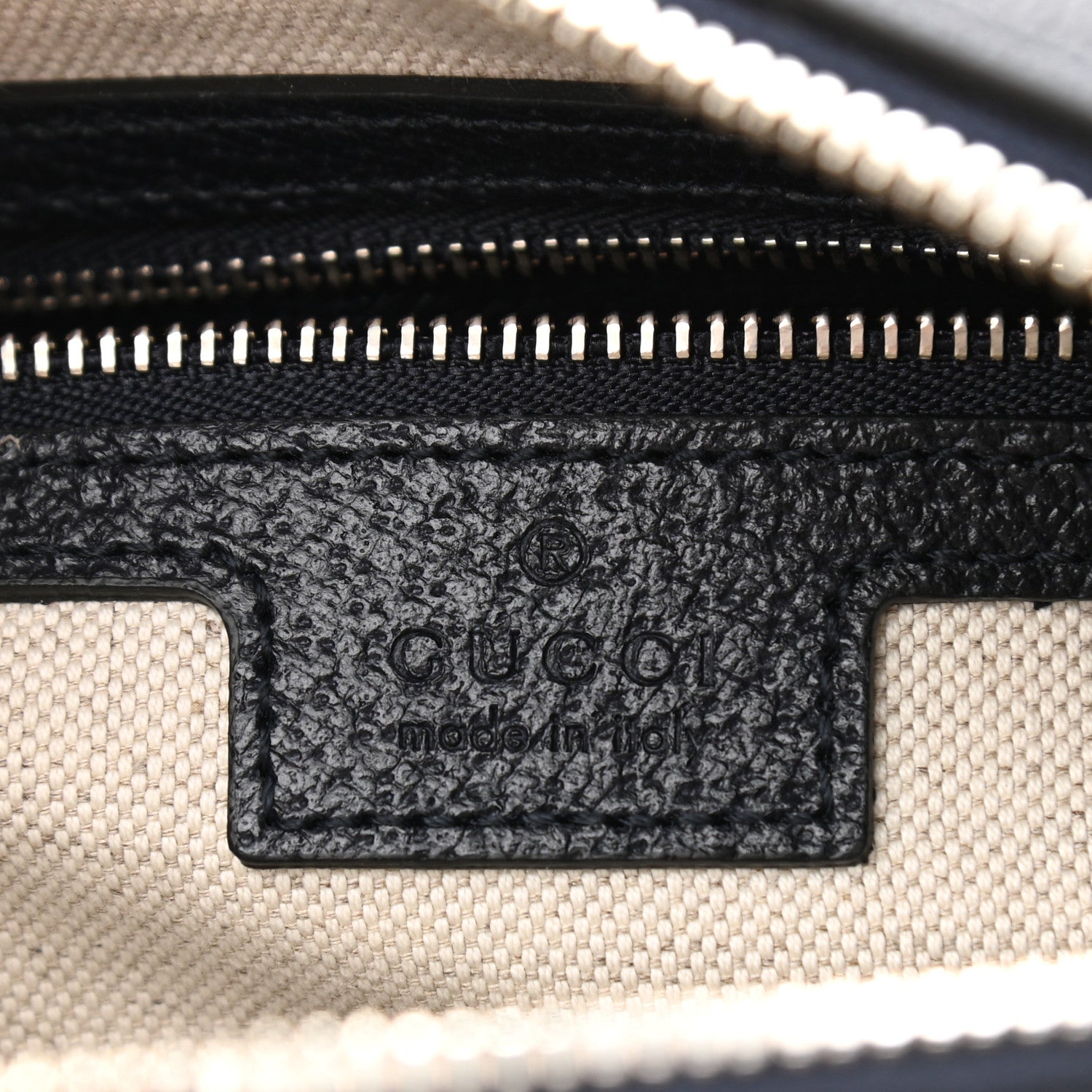 Gucci GG Supreme Monogram Textured Dollar Calfskin Small Horsebit 1955 Shoulder Bag Beige Blue 6 of 10