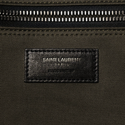 Saint Laurent Linen Calfskin Rive Gauche Tote Khaki 6 of 24
