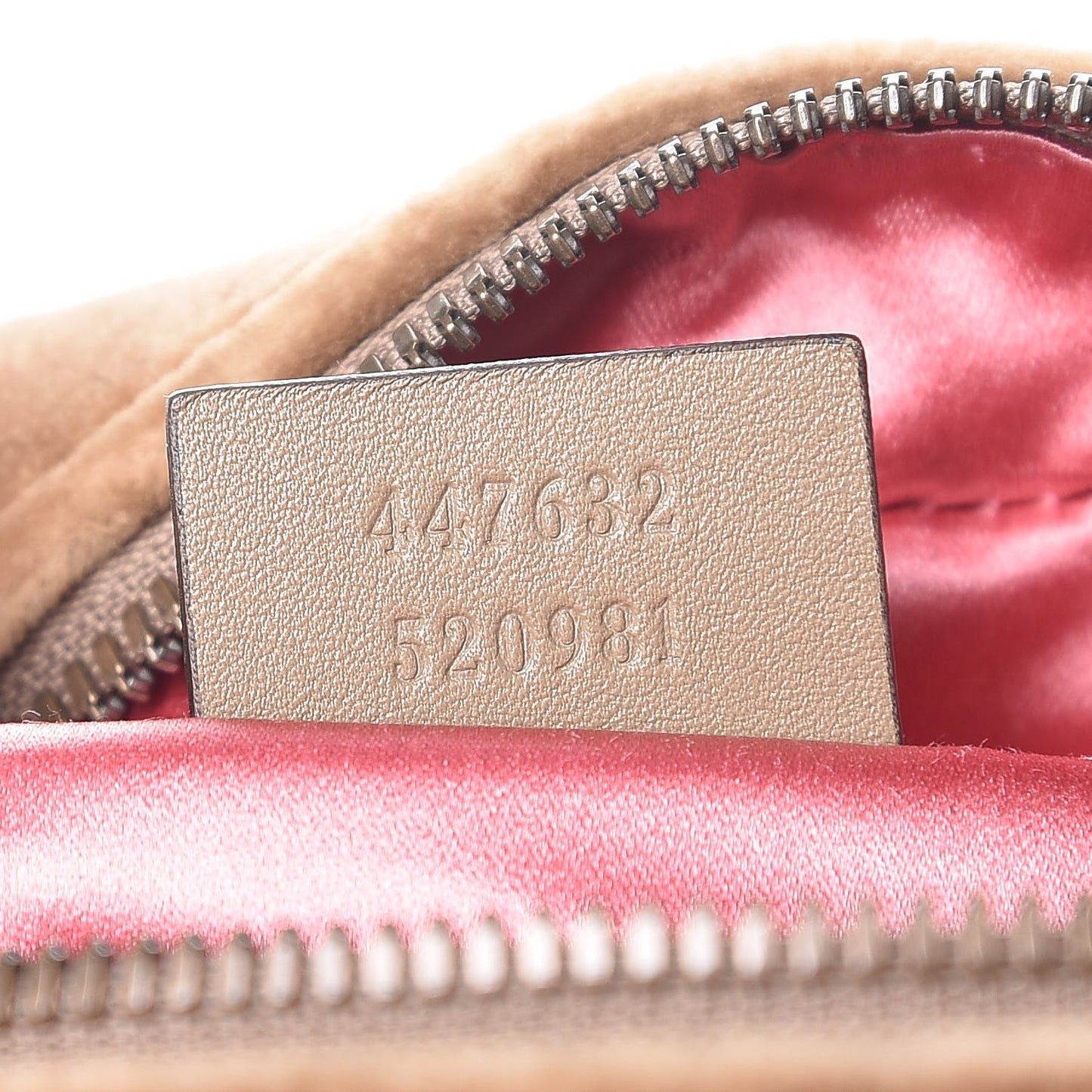 Velvet Matelasse Small GG Marmont Chain Shoulder Bag Taupe