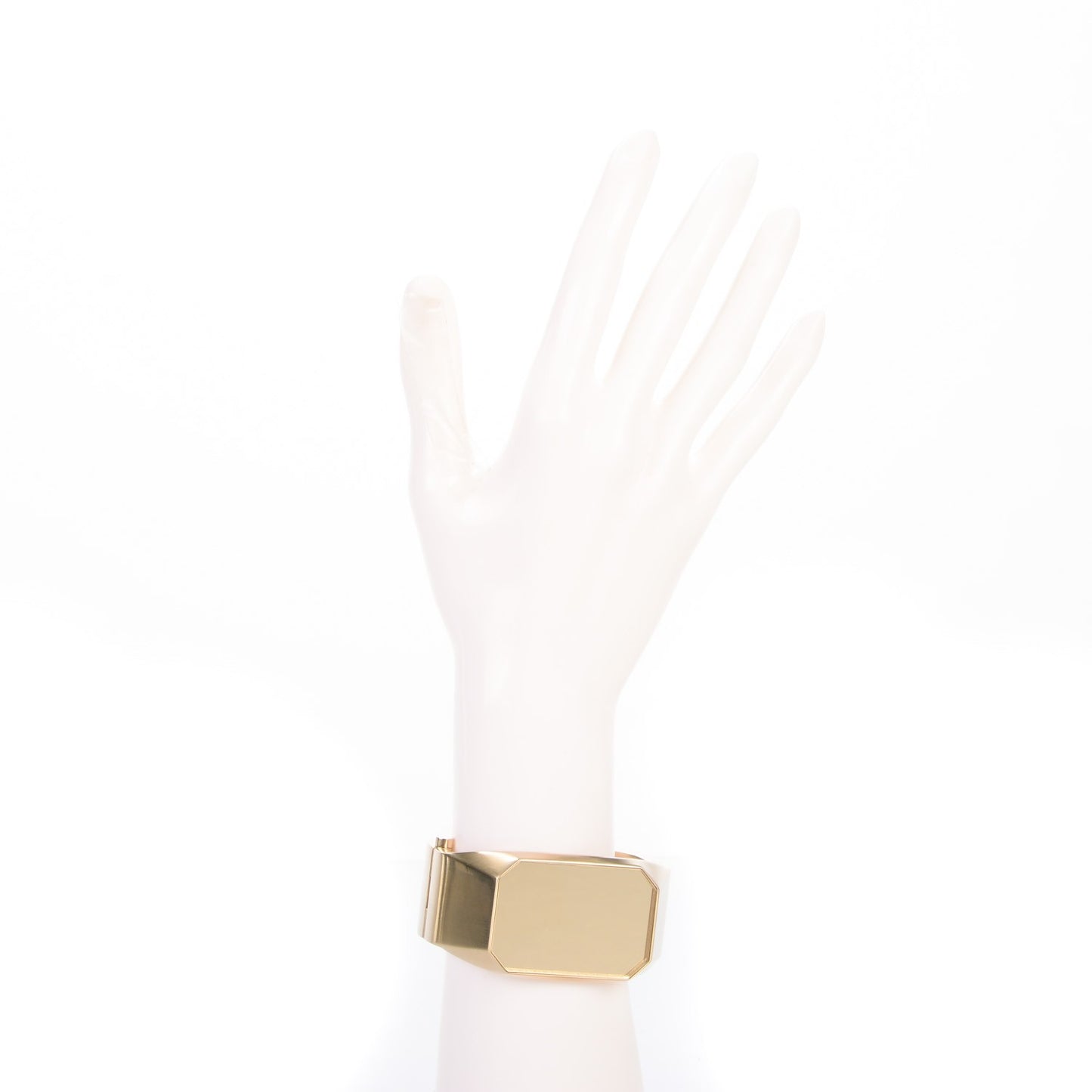Metal CC Mirror Cuff Gold