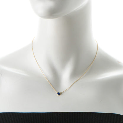 Tiffany 18K Yellow Gold Lapis Lazuli Elsa Peretti Color By The Yard Pendant Necklace 2 of 6