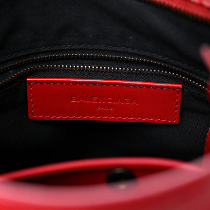 Balenciaga Calfskin Love Perforated Blackout Hardware S City Rouge Profond 5 of 18
