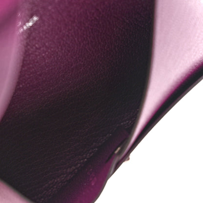 Hermes Chevre Mysore Calvi Card Case Anemone 6 of 8
