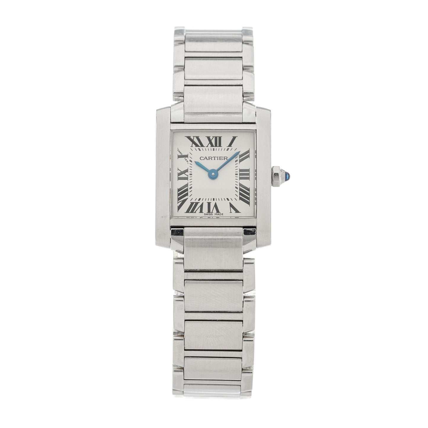 Stainless Steel 20mm Tank Francaise Quartz Watch