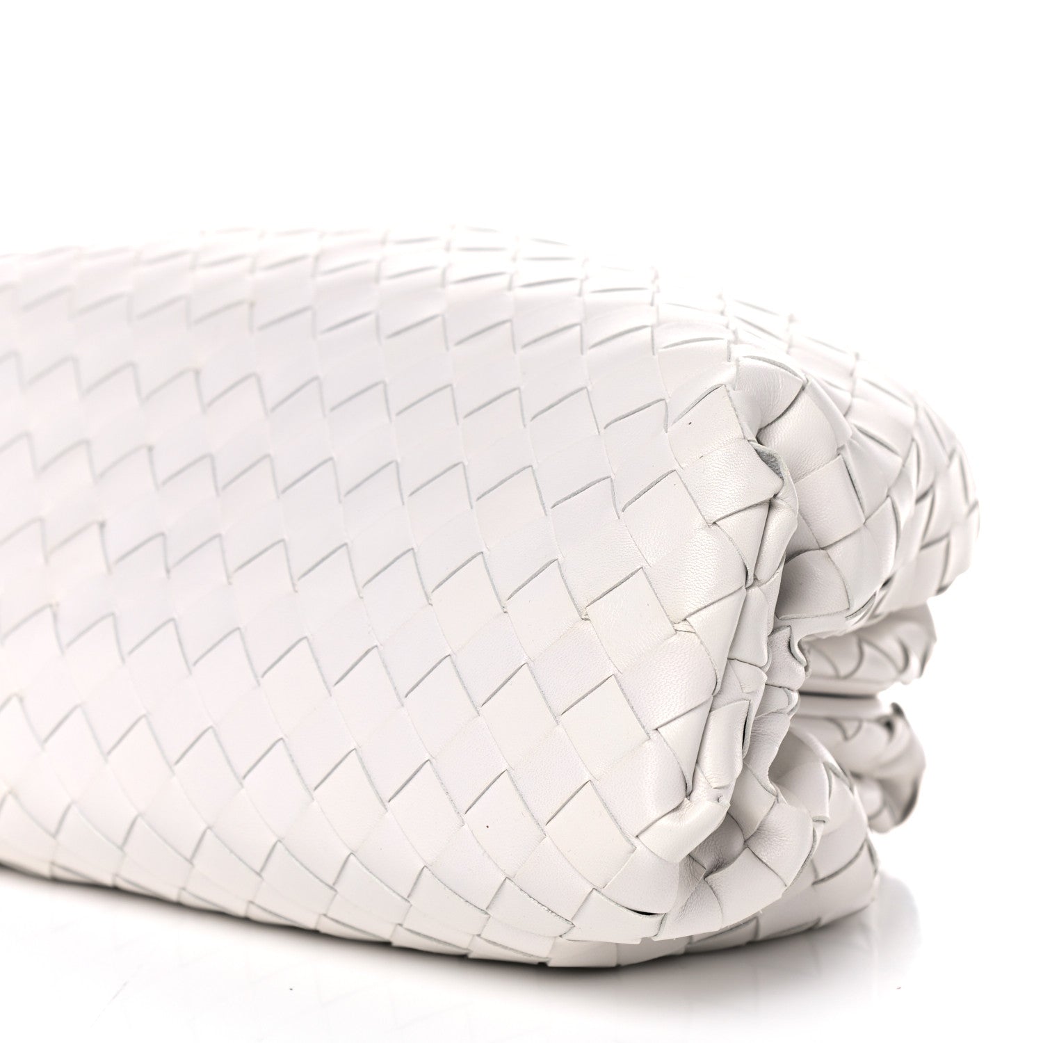 Bottega Veneta Nappa Maxi Intreccio The Pouch Oversized Clutch Plaster 9 of 9