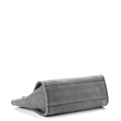 Chanel Canvas Small Deauville Tote Grey 4 of 7