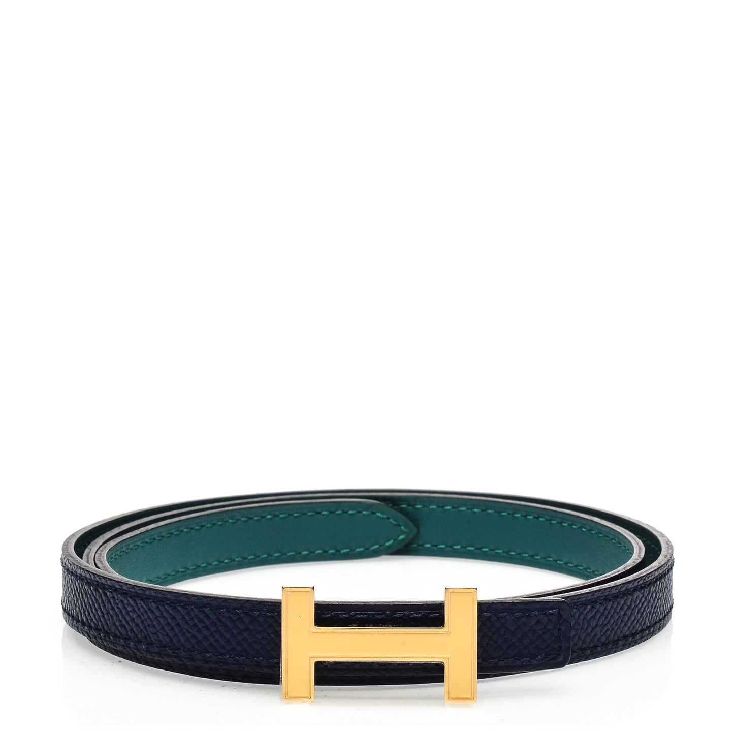 Swift Epsom13mm Focus Belt 80 Malachite Bleu Saphir