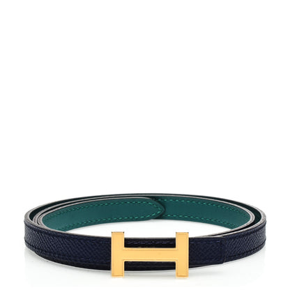 Hermes Swift Epsom13mm Focus Belt 80 Malachite Bleu Saphir 1 of 6