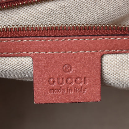 Gucci Monogram Medium Vintage Web Boston Pink 7 of 25