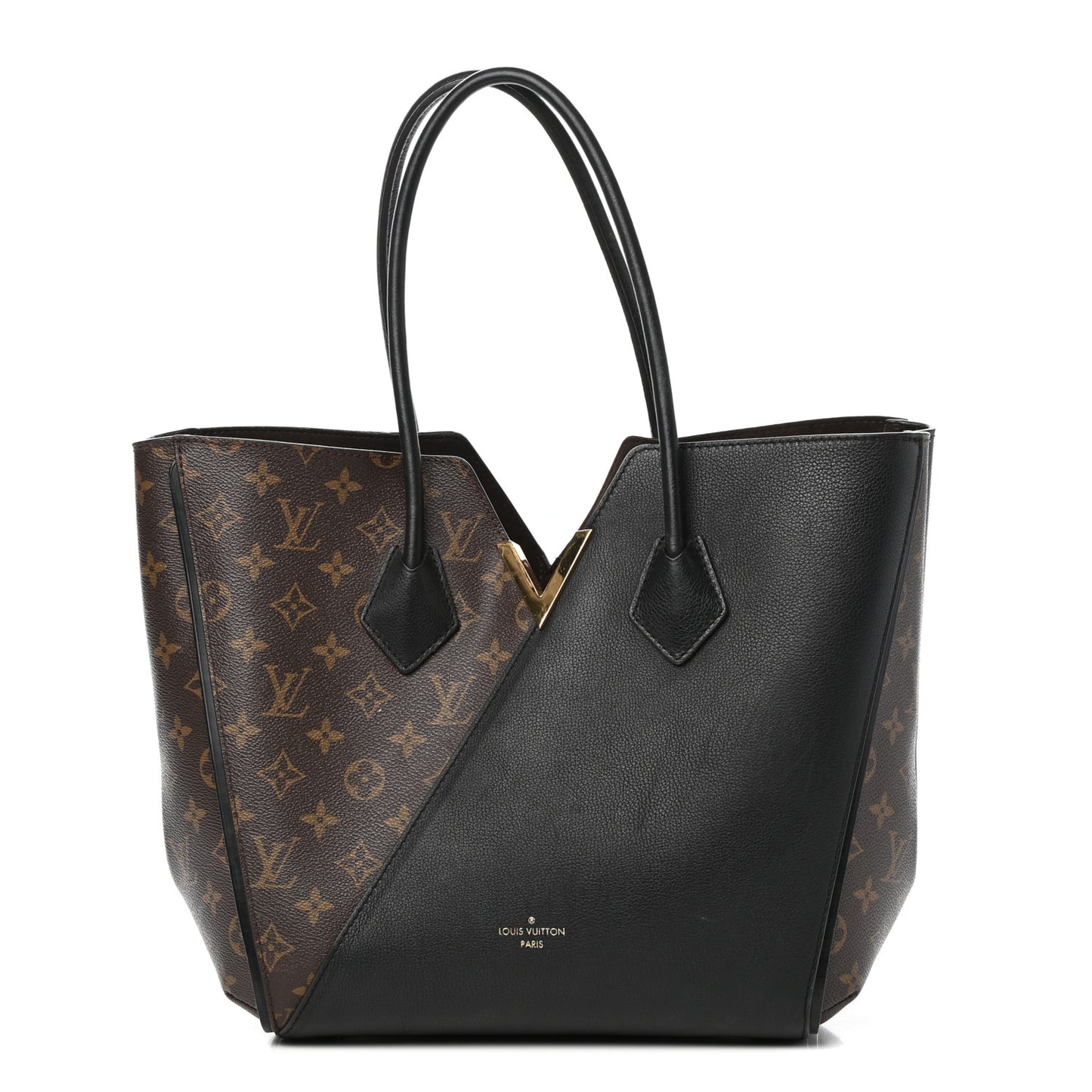 Calfskin Monogram Kimono Tote Black