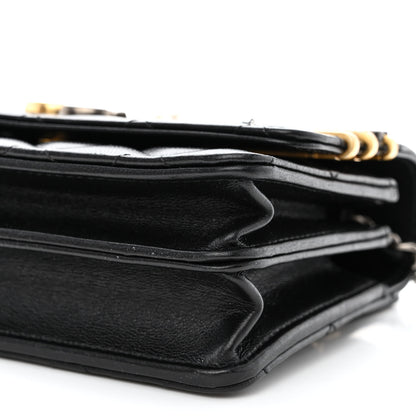 Chanel Lambskin Quilted Coco Clips Mini Wallet On Chain WOC Black 11 of 14
