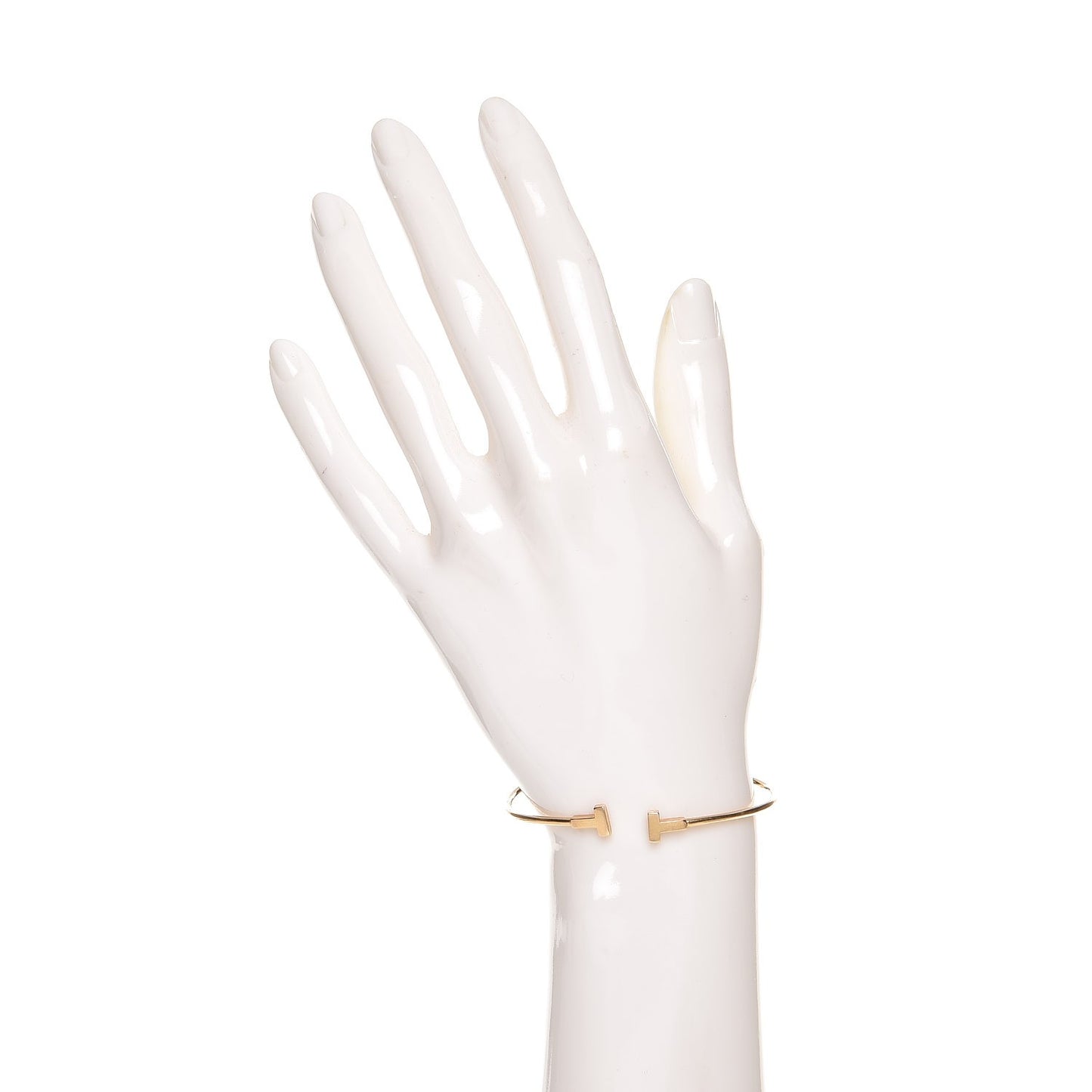 18K Yellow Gold Narrow T Wire Bracelet