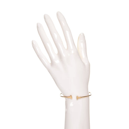 Tiffany 18K Yellow Gold Narrow T Wire Bracelet 2 of 3