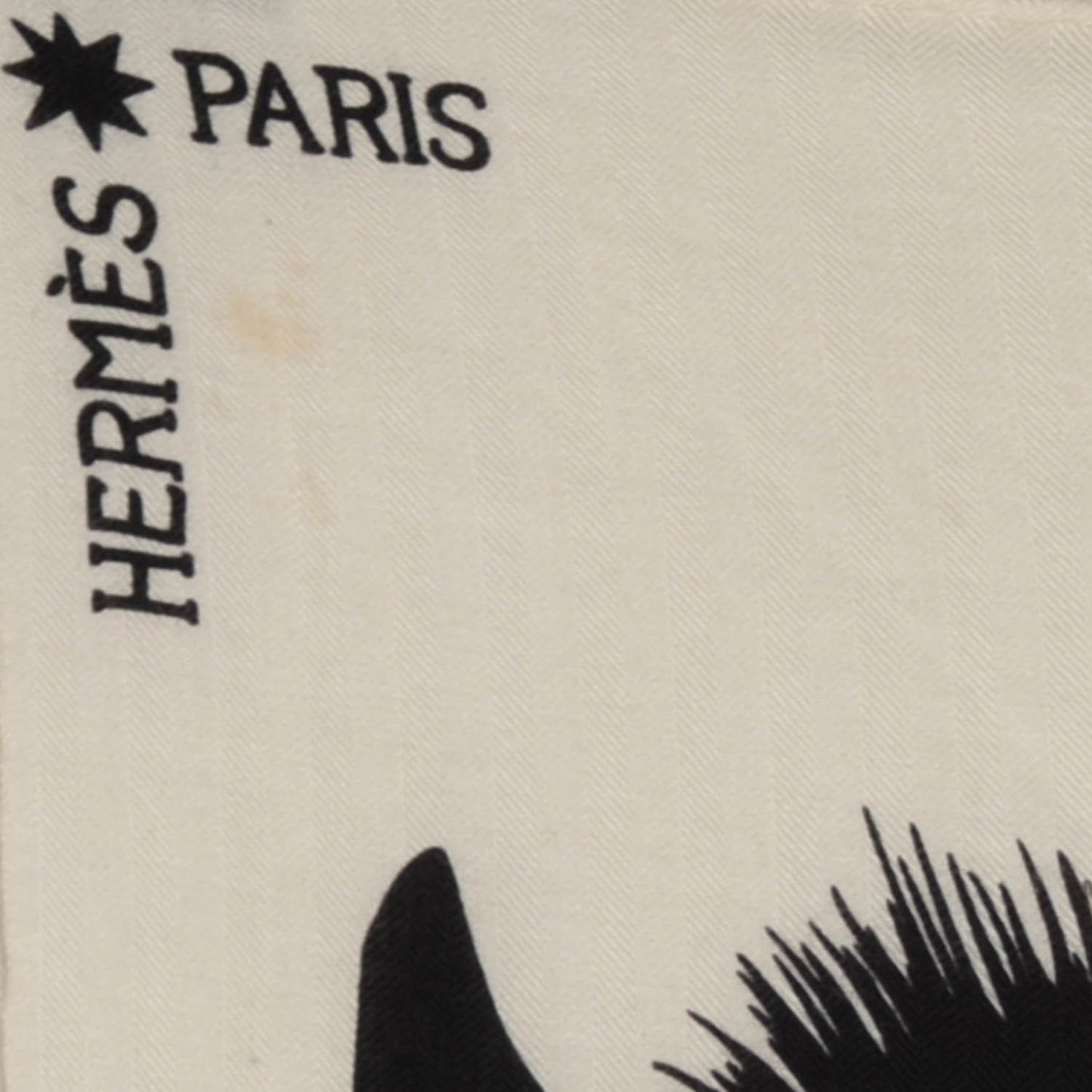 Cashmere Silk Zebra Pegasus Shawl 140 White Black Naturel