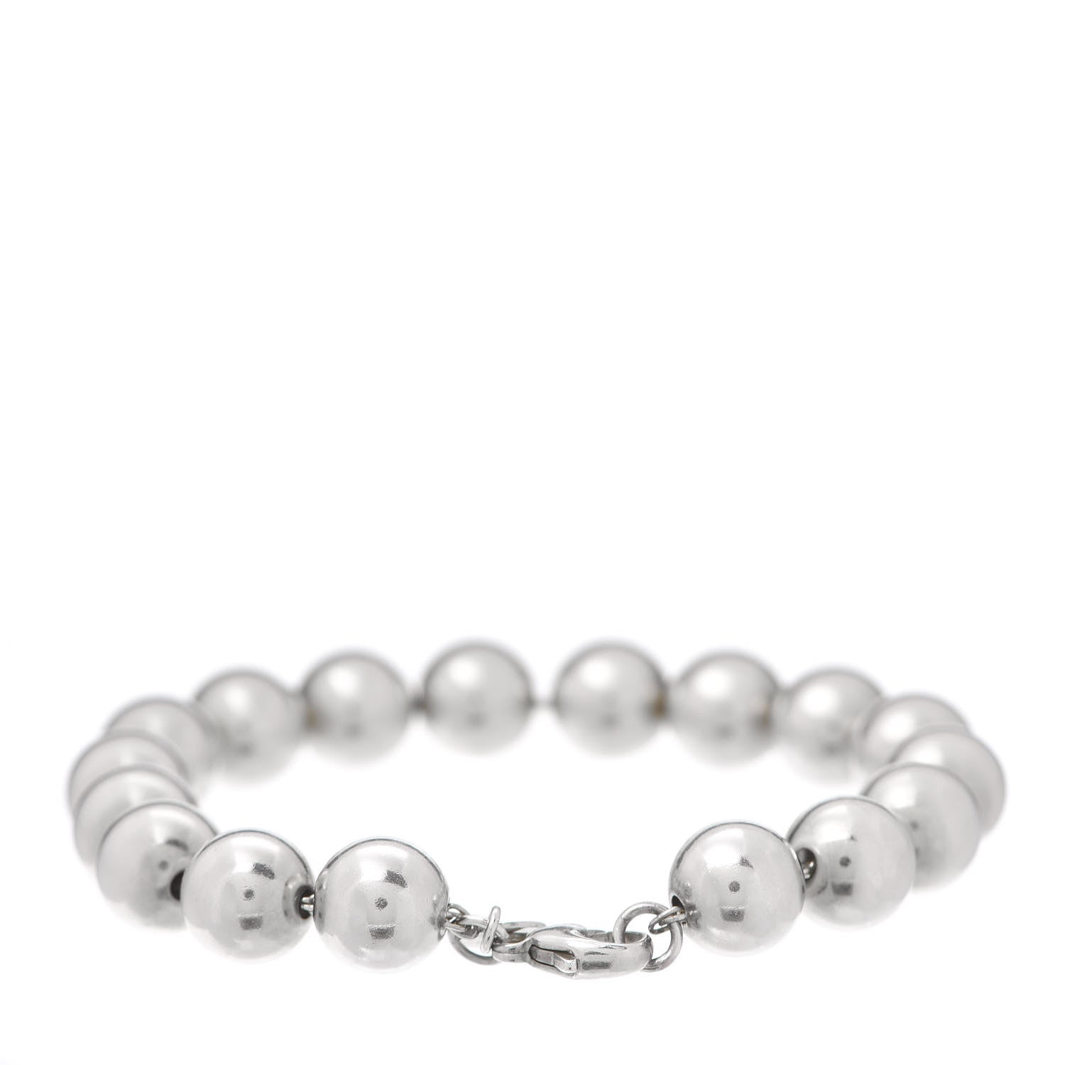 Tiffany Sterling Silver 10mm HardWear Ball Bracelet 3 of 5