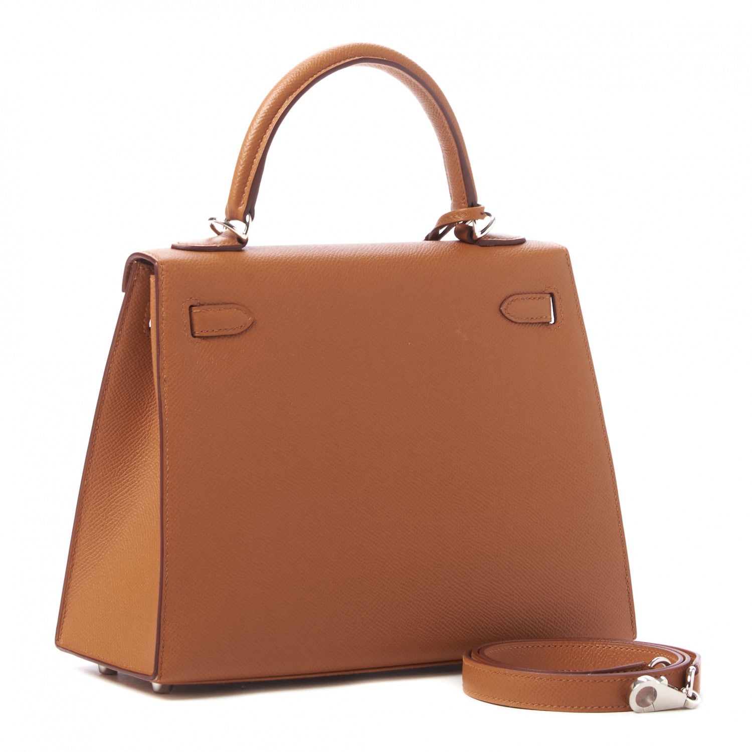 Hermes Epsom Verso Kelly Sellier 25 Caramel Jaune Ambre 2 of 33