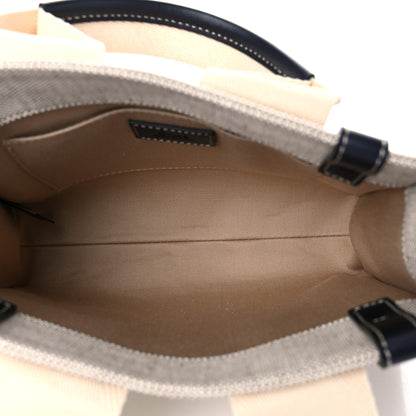 Chloe Cotton Calfskin Small Woody Ribbon Tote White 9 of 25