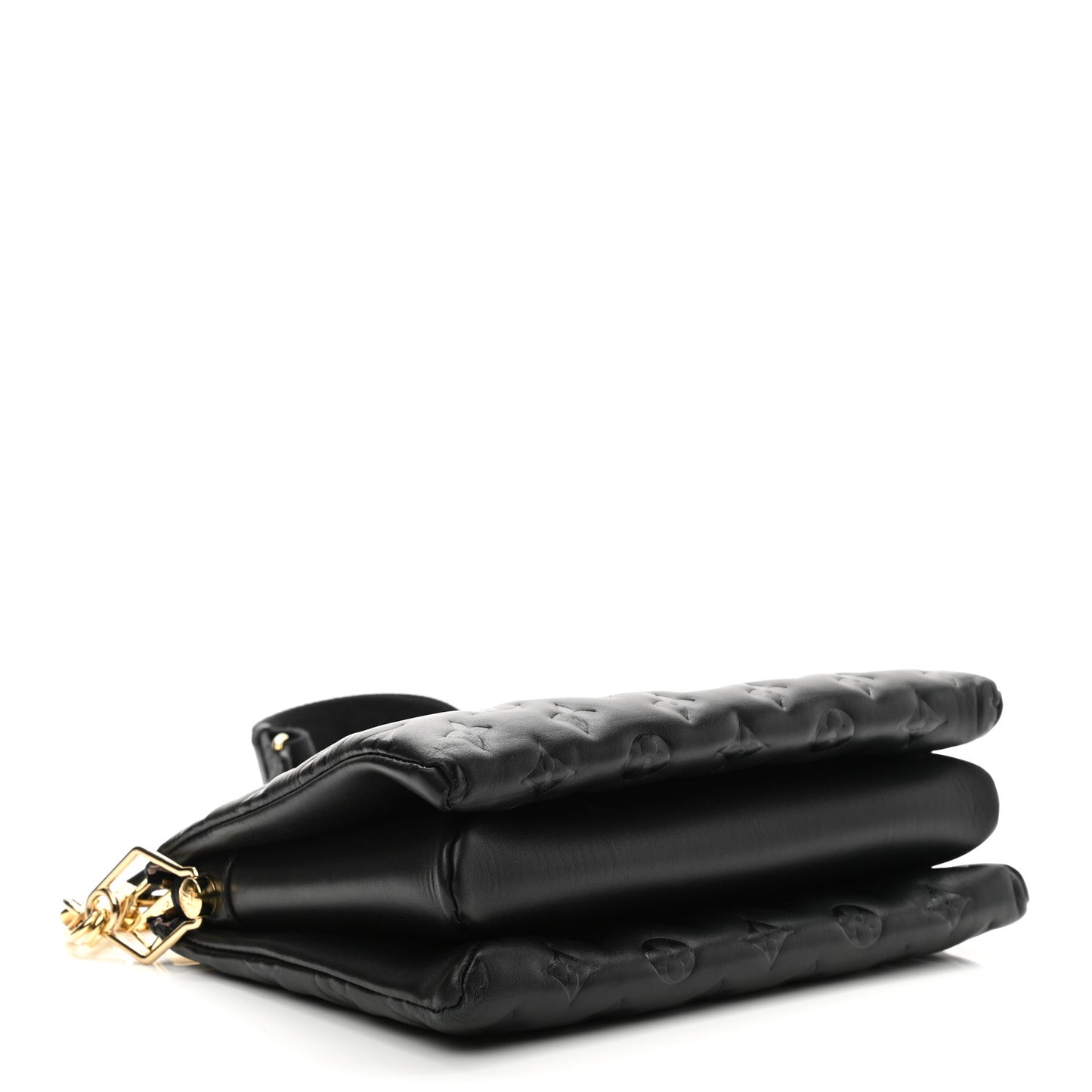 Lambskin Embossed Monogram Coussin PM Black