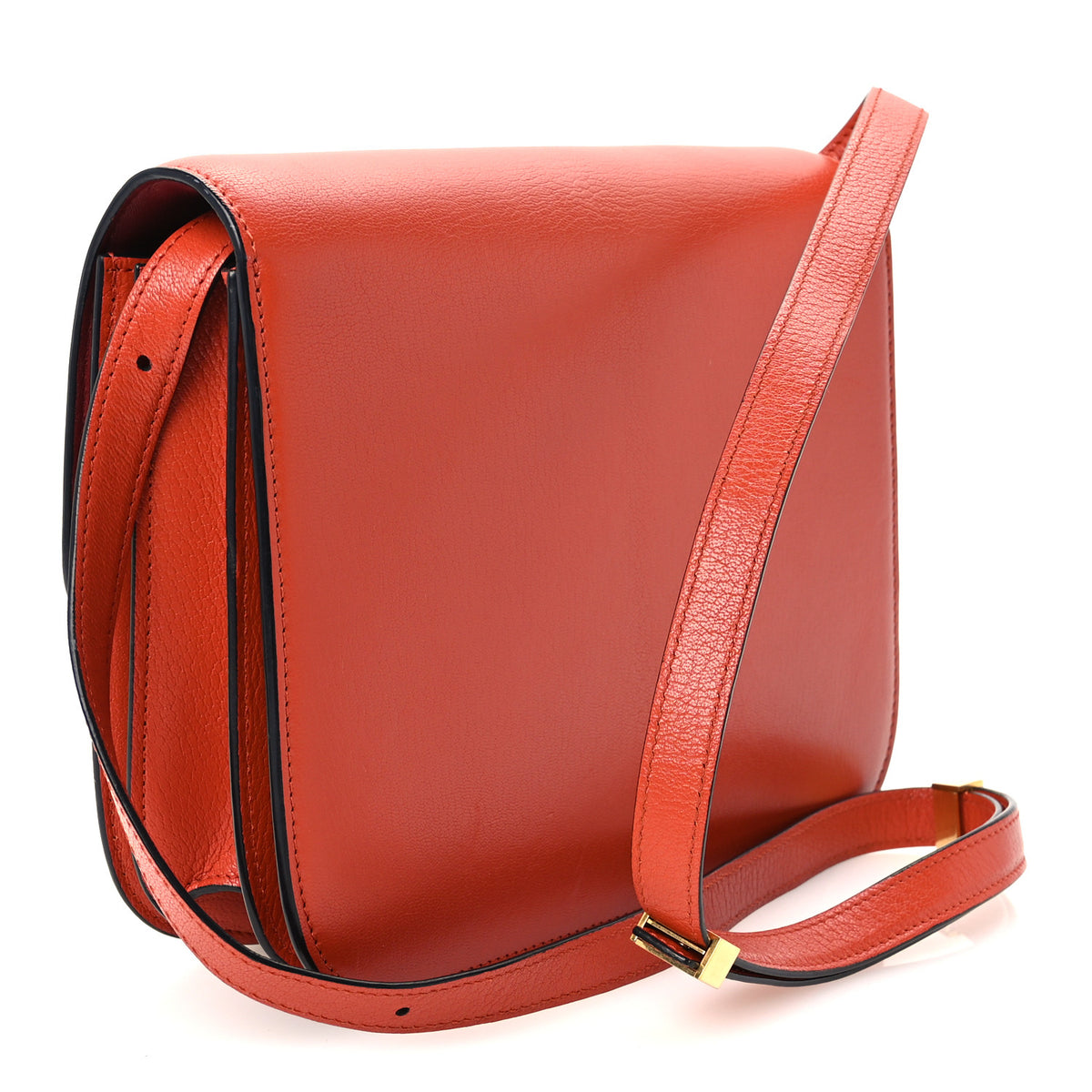 Goatskin Medium Classic Box Flap Bag Cinnamon