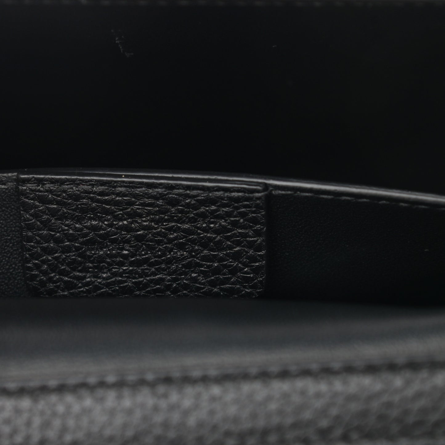 Grained Calfskin Trifolio Flap Bag Dune Bone