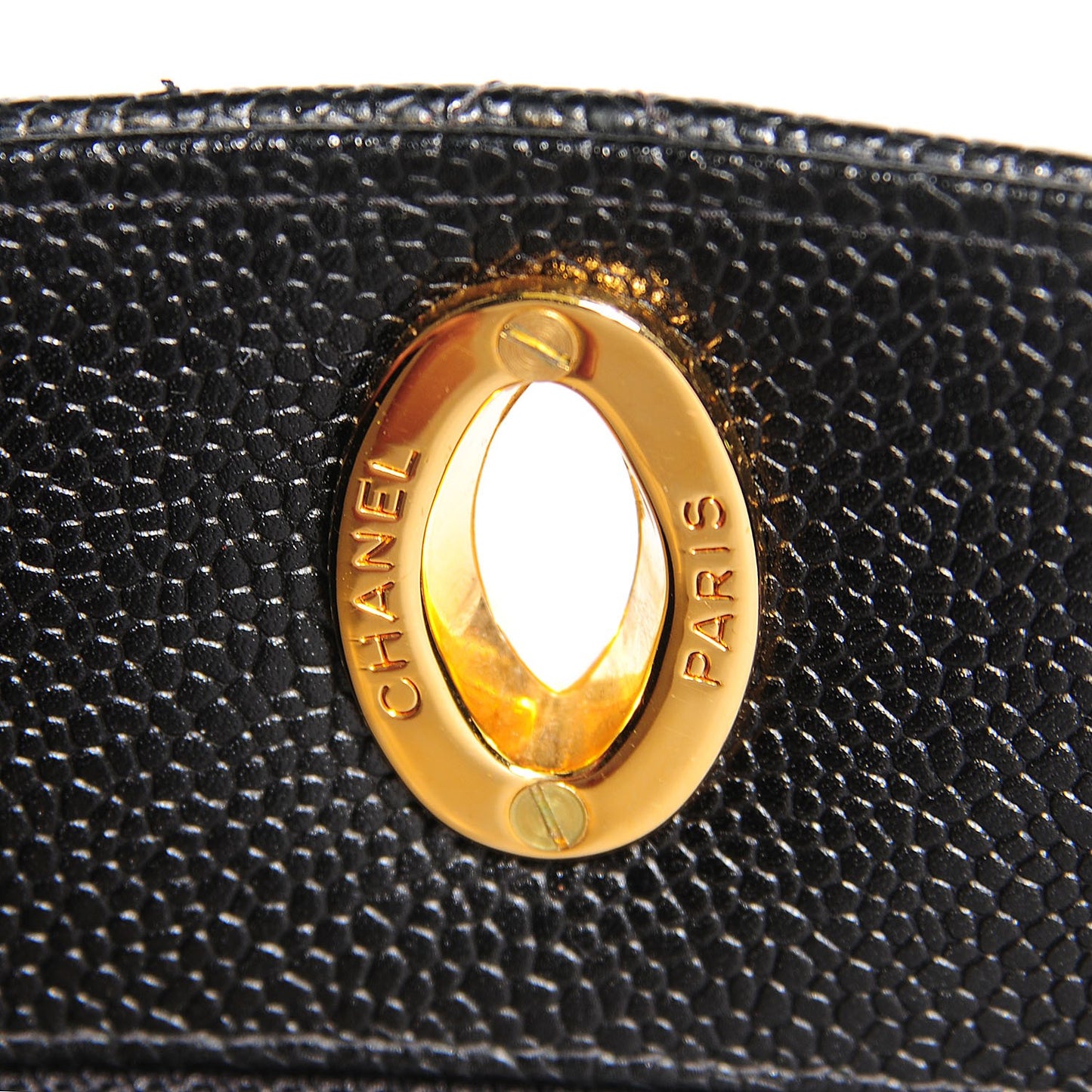 Caviar Quilted Tote Black