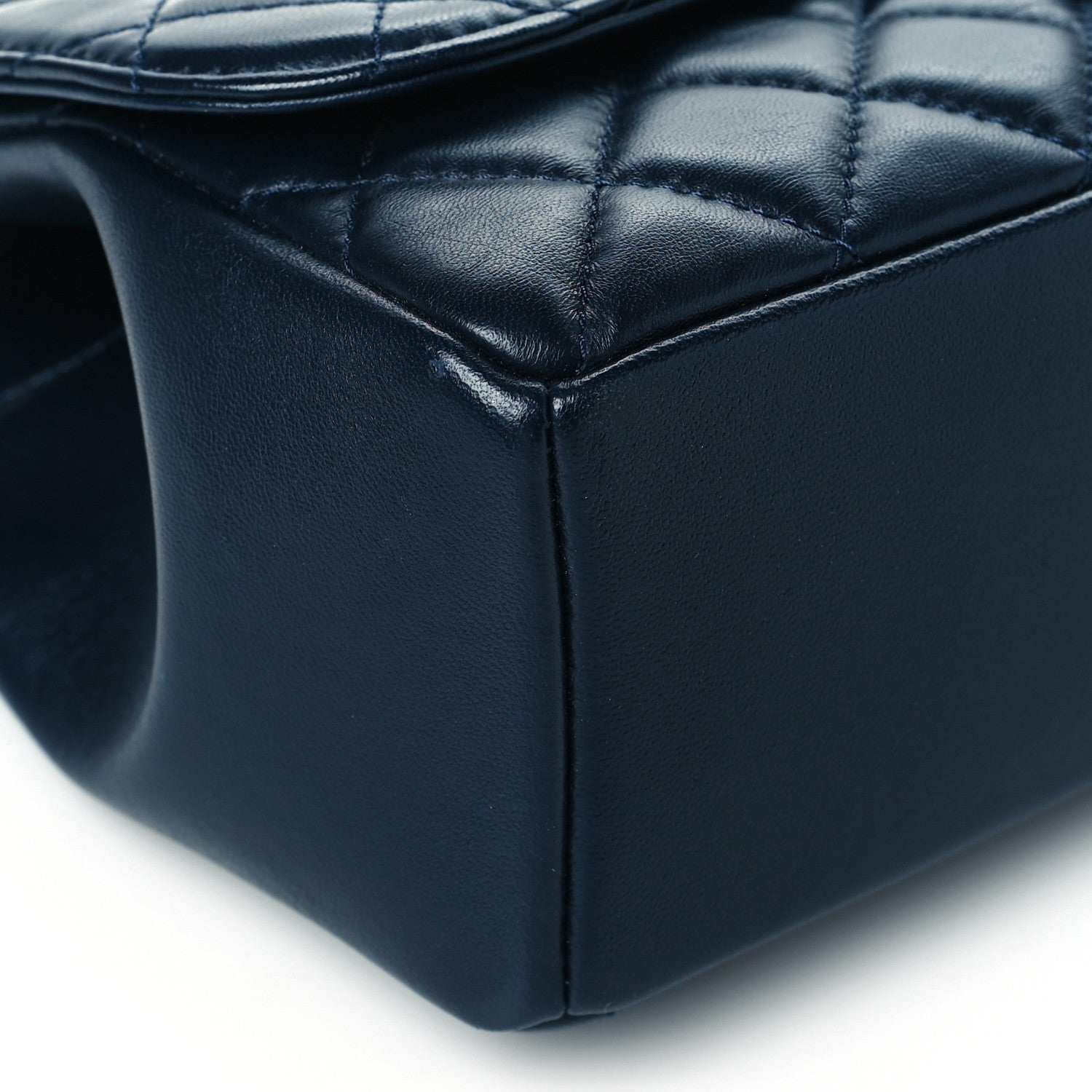 Chanel Lambskin Quilted Medium Mademoiselle Chic Flap Navy 9 of 10