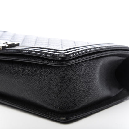 Chanel Caviar Quilted New Medium Boy Flap Black 6 of 9