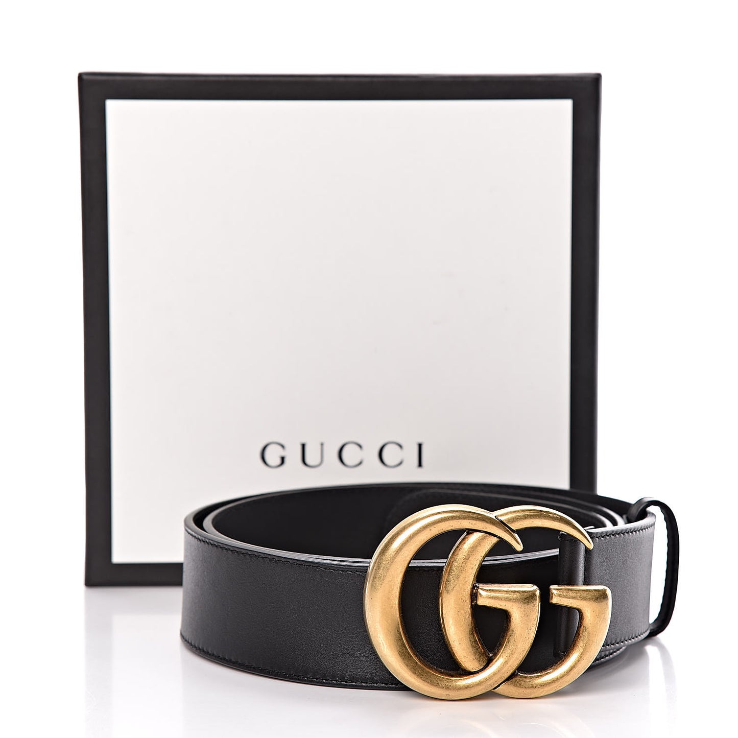 Calfskin Double G 40mm Belt 95 38 Black