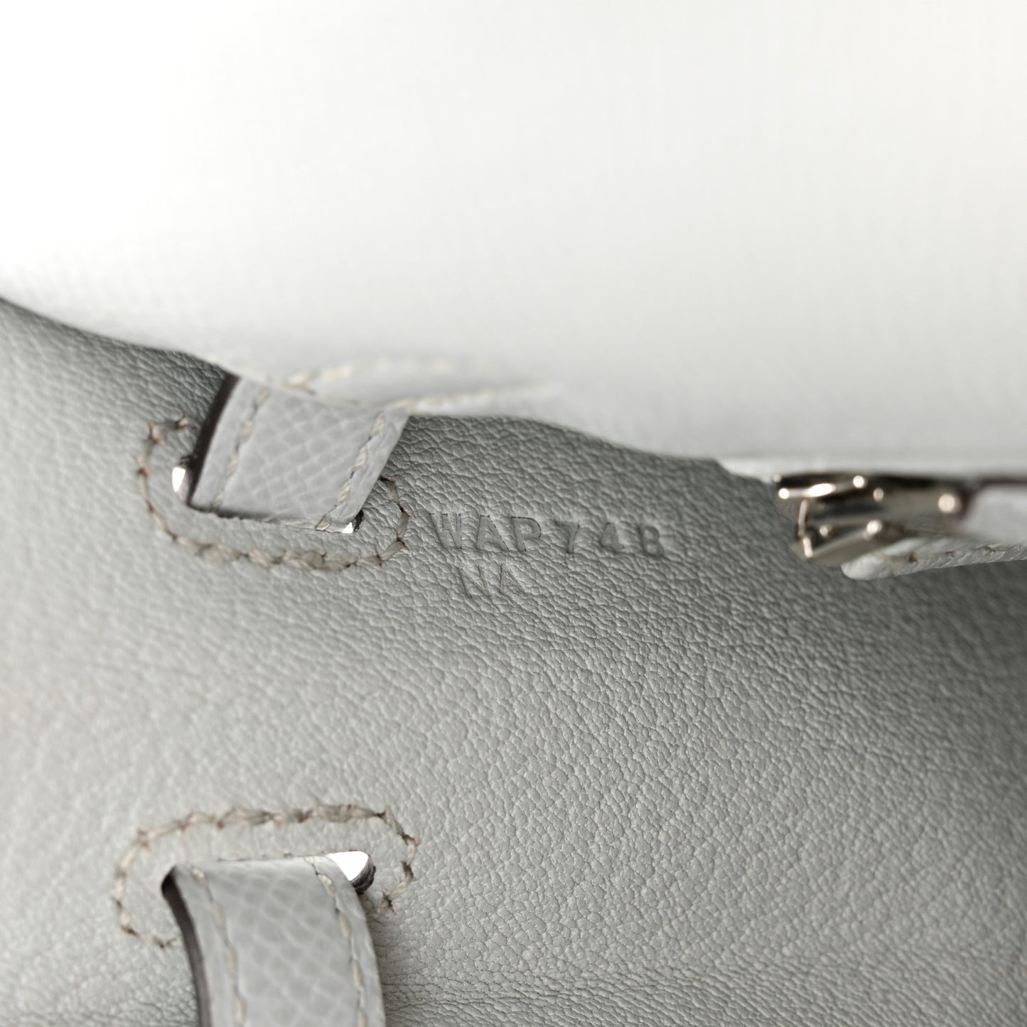 Epsom Kelly Sellier 25 Gris Platine