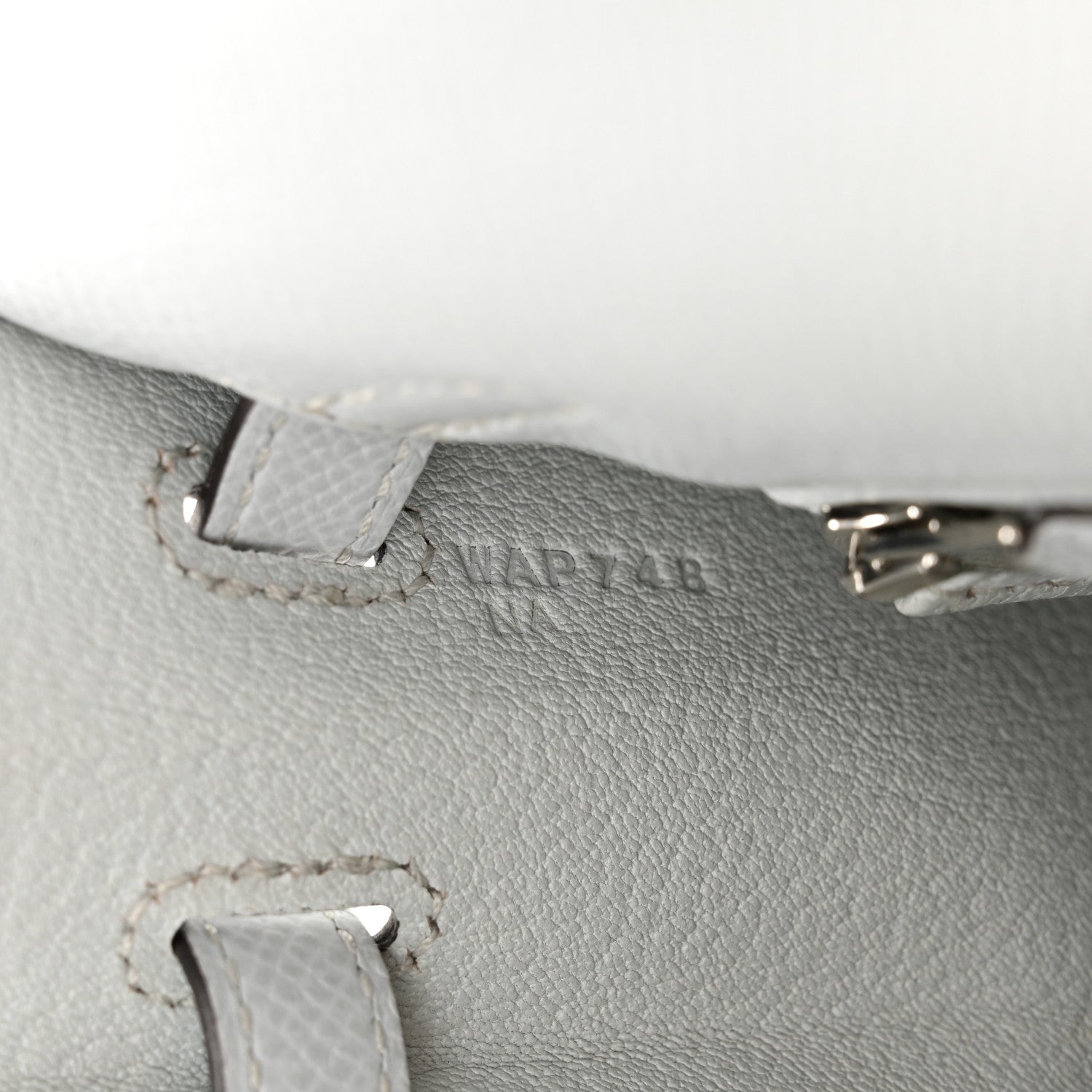 Hermes Epsom Kelly Sellier 25 Gris Platine 7 of 13