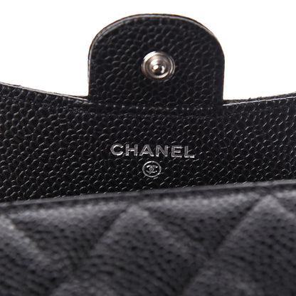 Chanel Caviar Quilted Compact Flap Wallet Black 6 of 9