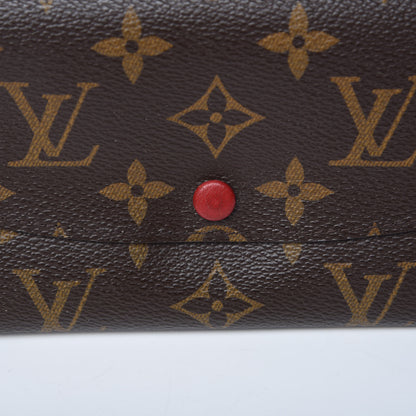 Louis Vuitton Monogram Emilie Wallet Red 8 of 14