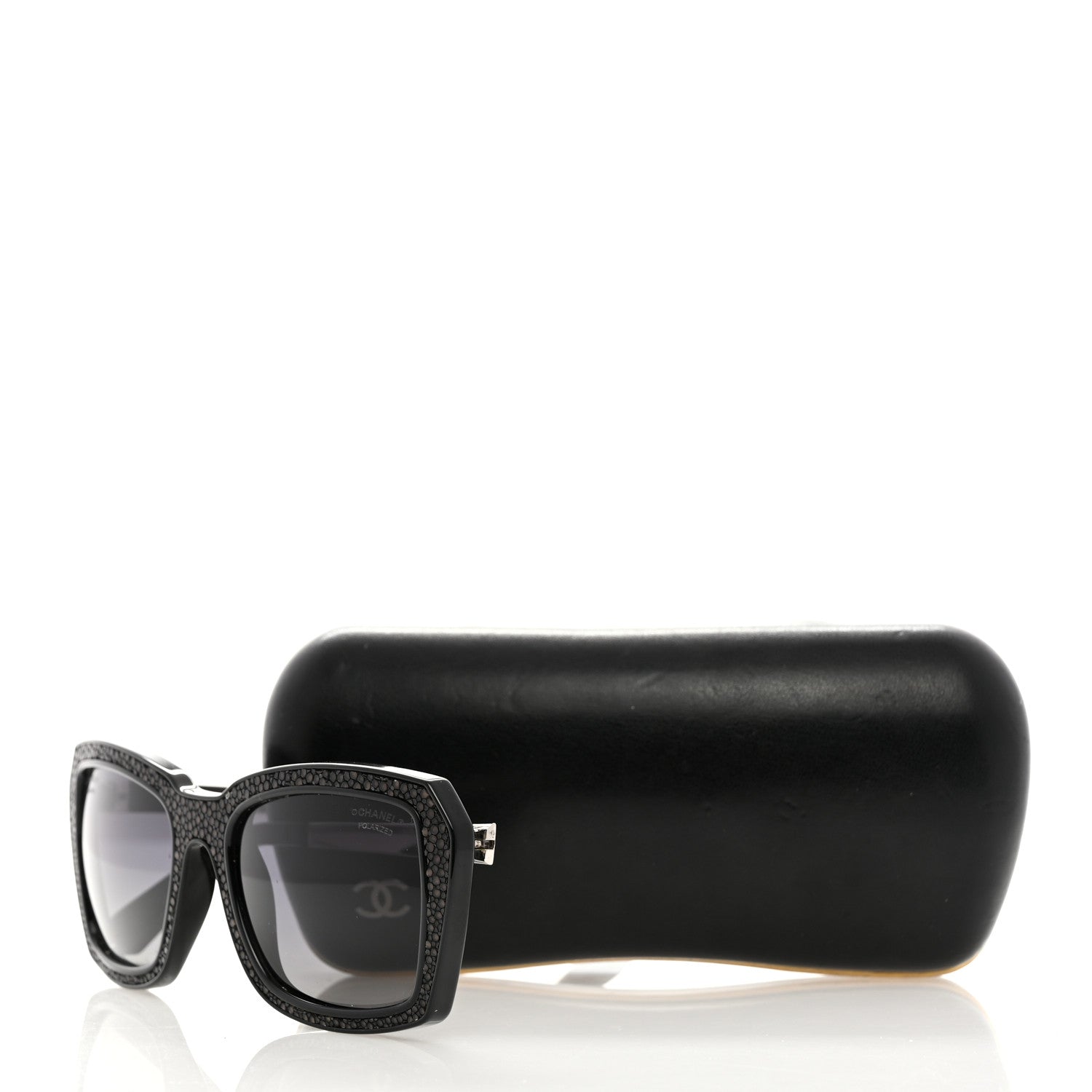 Chanel Stingray CC Polarized Sunglasses 6046-Q Black 9 of 9