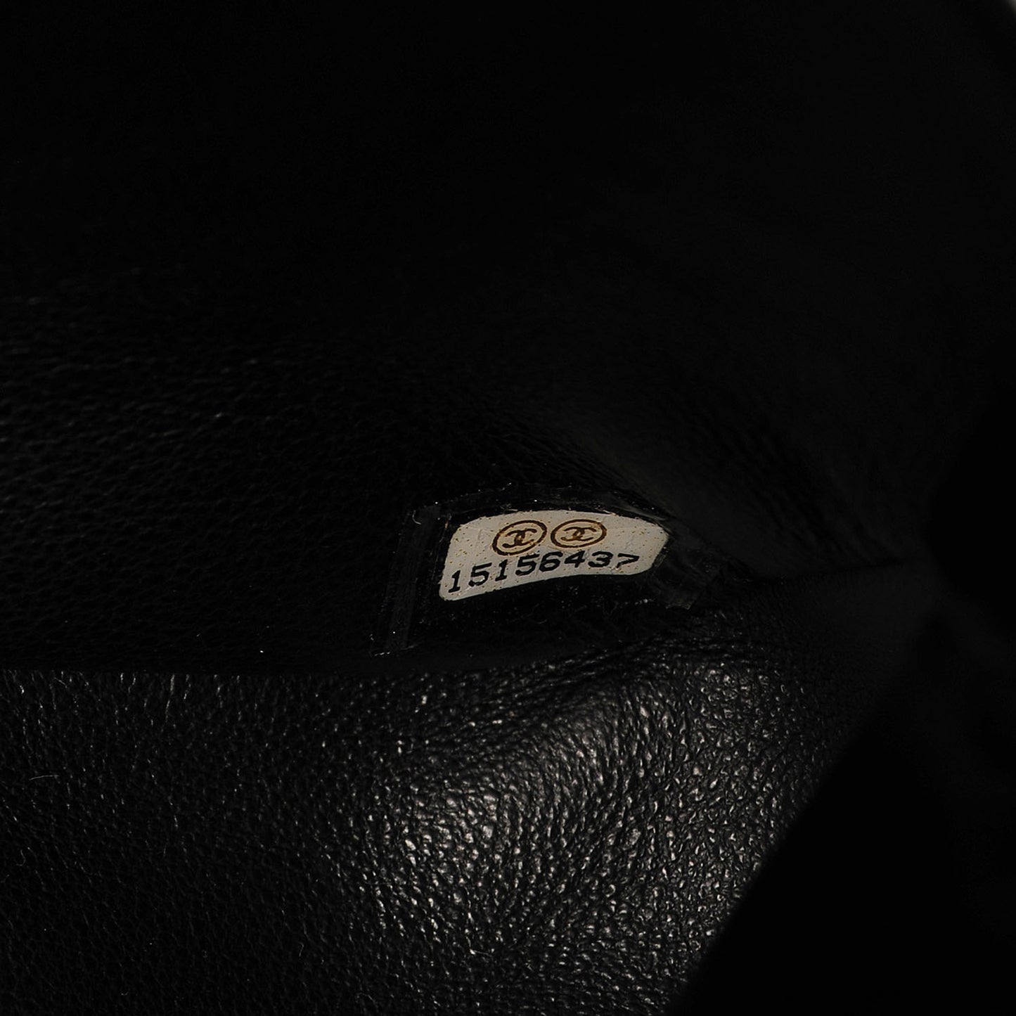 Patent Jumbo Double Flap Black