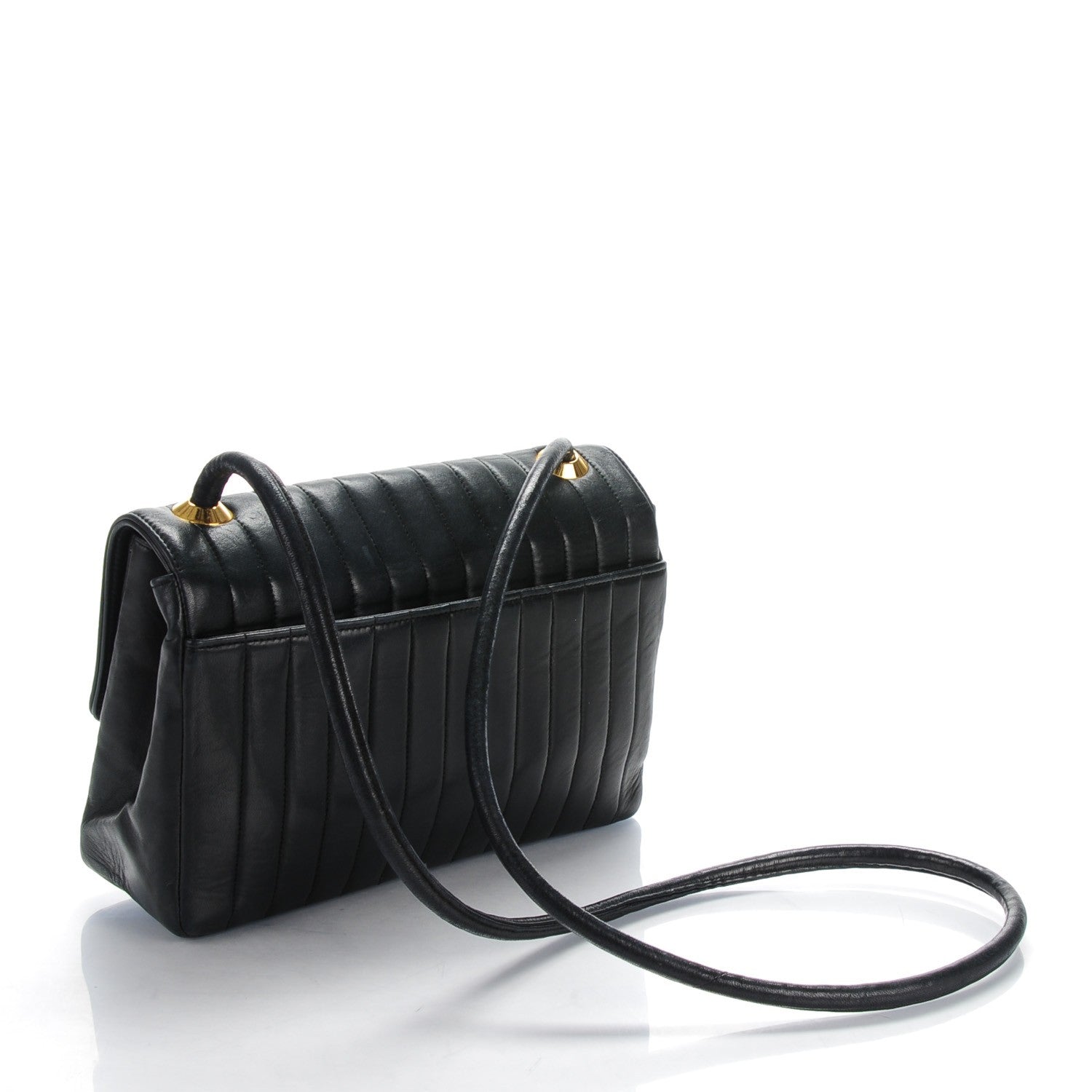 Chanel Lambskin Vertical Quilt Small Flap Black 3 of 9