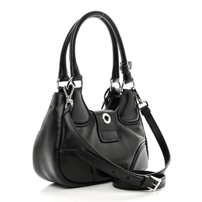 Prada Nappa Soft Padded Re-Edition 2002 Moon Bag Black 3 of 9