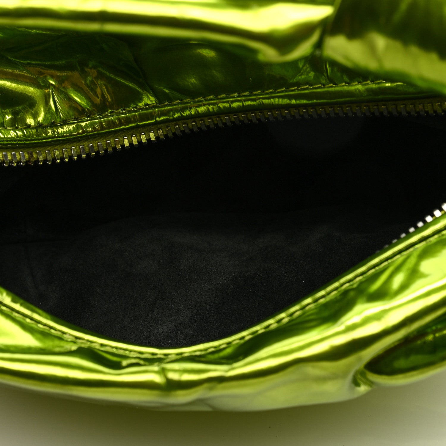 Bottega Veneta Metallic Crushed Calfskin Mini Jodie Chlorophyll 6 of 8