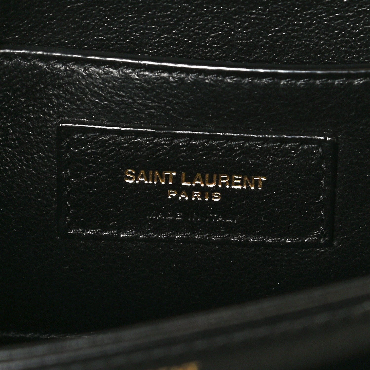 Saint Laurent Box Calfskin Monogram Medium Solferino Satchel Black 6 of 11