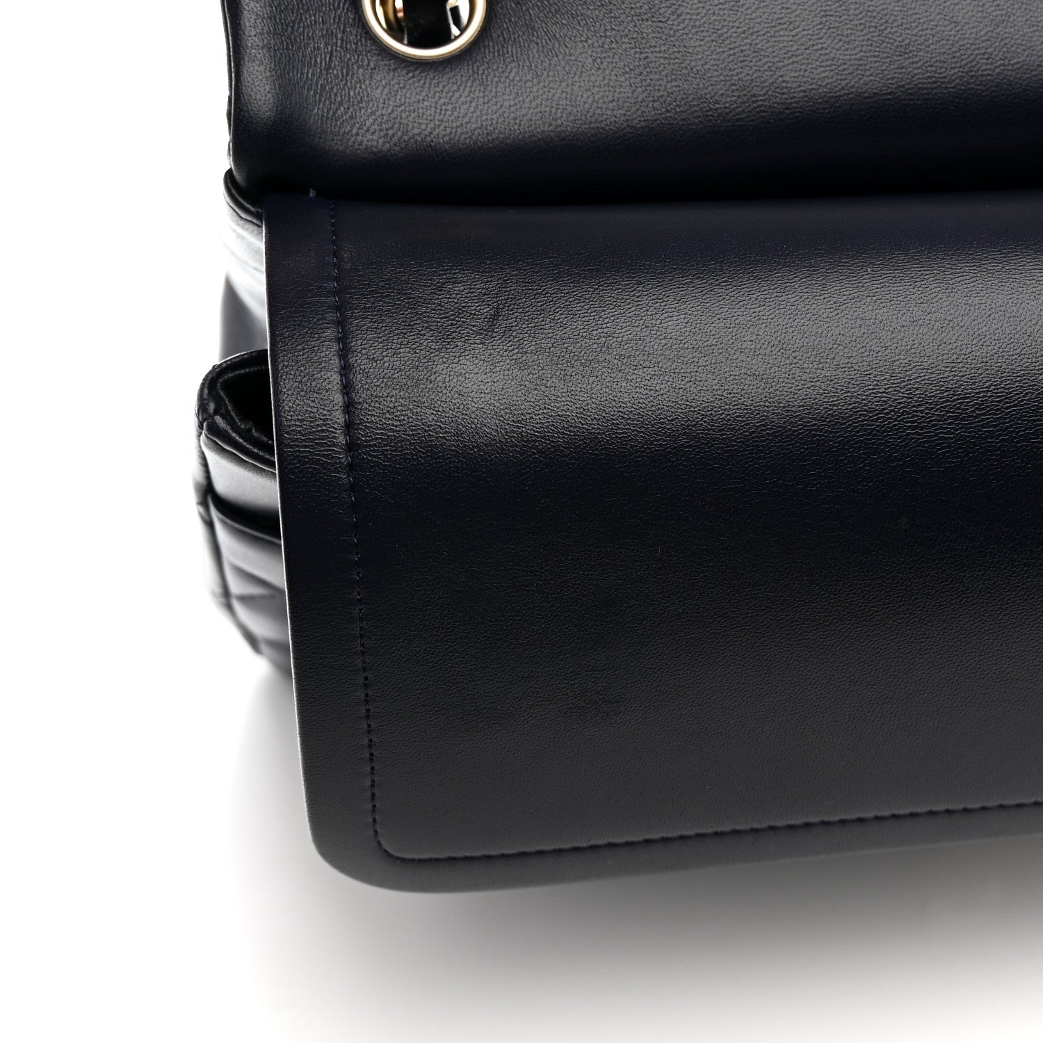 Chanel Lambskin Quilted Jumbo Double Flap Navy 12 of 12