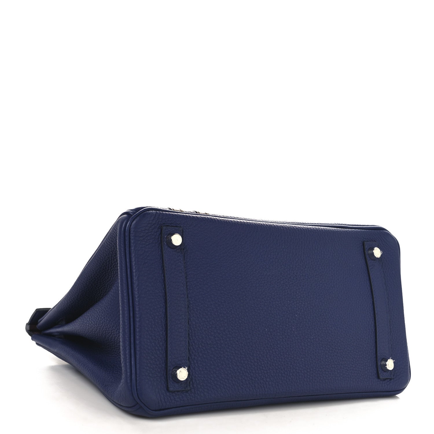 Hermes Togo Swift Officier Birkin 30 Bleu Encre Rouge H 4 of 12