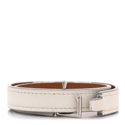 Hermes Swift Rivale Double Tour Bracelet White 2 of 7